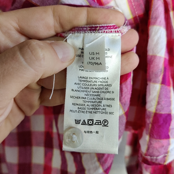 Anthropologie Pilcro Splatter Plaid Button Down - Picture 8 of 9